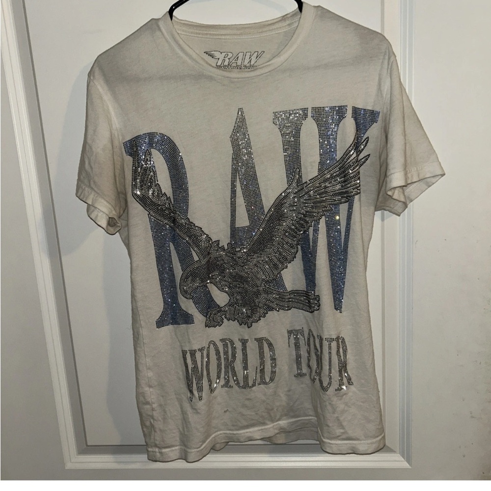 RAW Graphic T-Shirt with Eagle Design